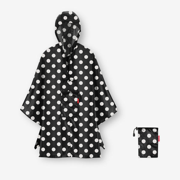 mini maxi poncho dots white