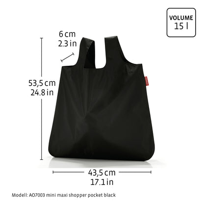 mini maxi shopper pocket basalt