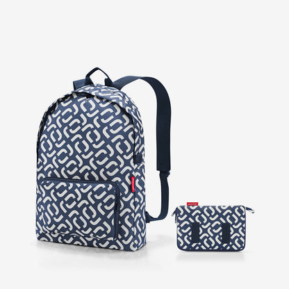 mini maxi rucksack signature navy