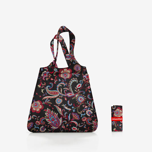 mini maxi shopper paisley black