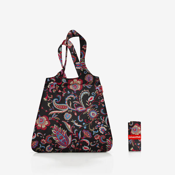 mini maxi shopper paisley black