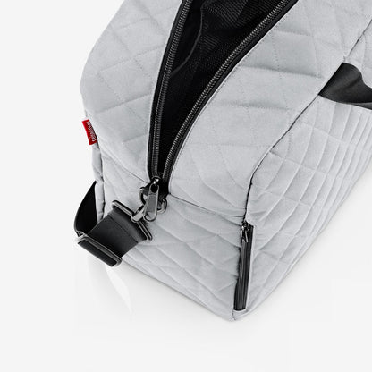 duffelbag M rhombus light grey