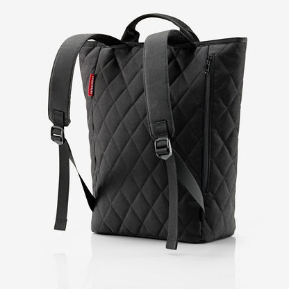 shopper-backpack rhombus black