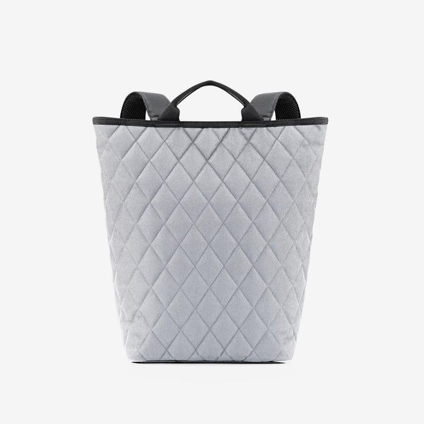 shopper-backpack rhombus light grey