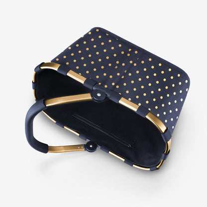 carrybag frame metallic dots blue