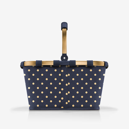 carrybag frame metallic dots blue