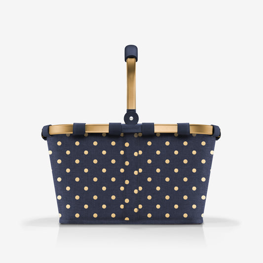 carrybag frame metallic dots blue