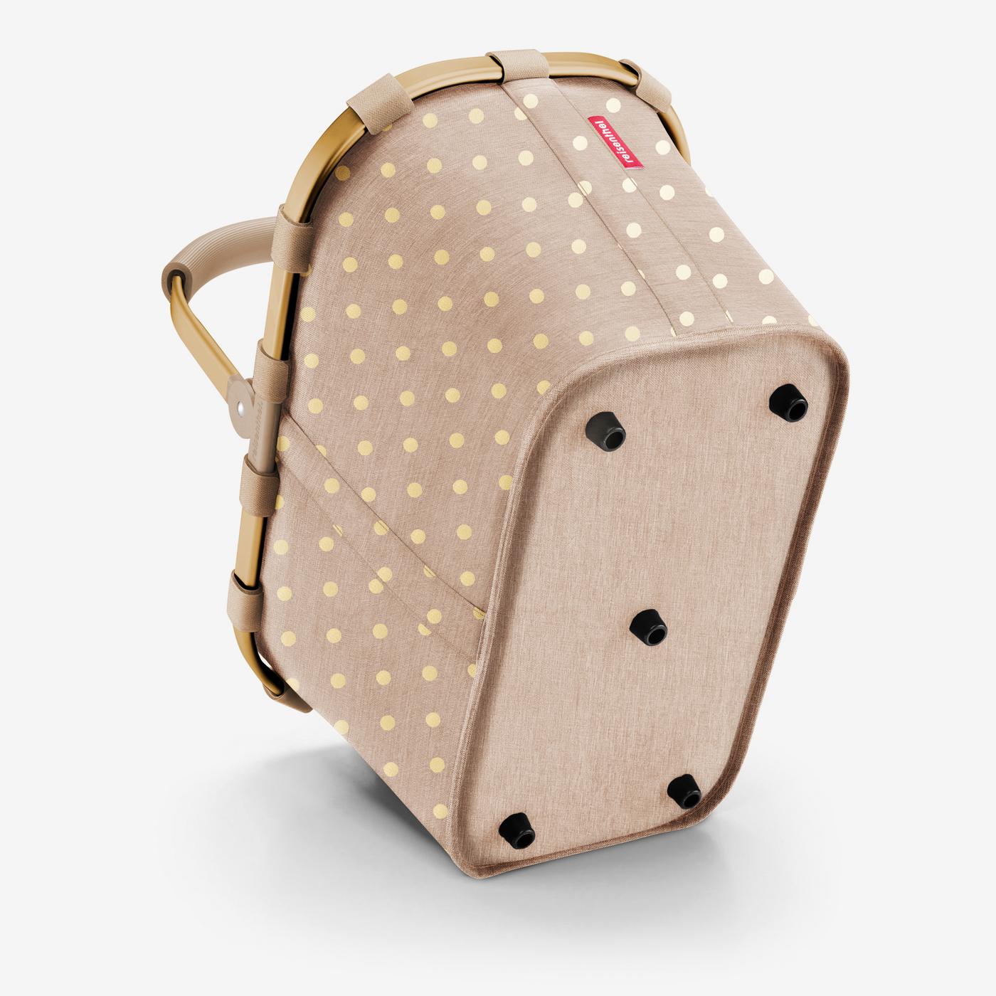 carrybag frame metallic dots coffee