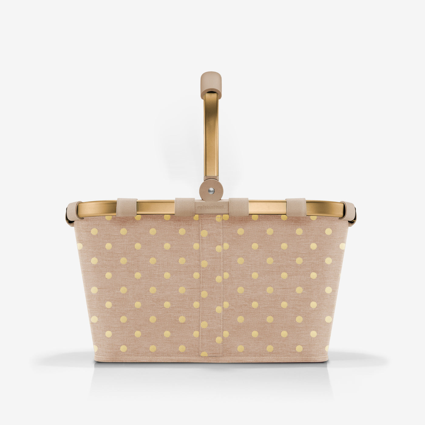 carrybag frame metallic dots coffee