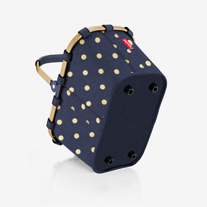 carrybag XS frame metallic dots blue