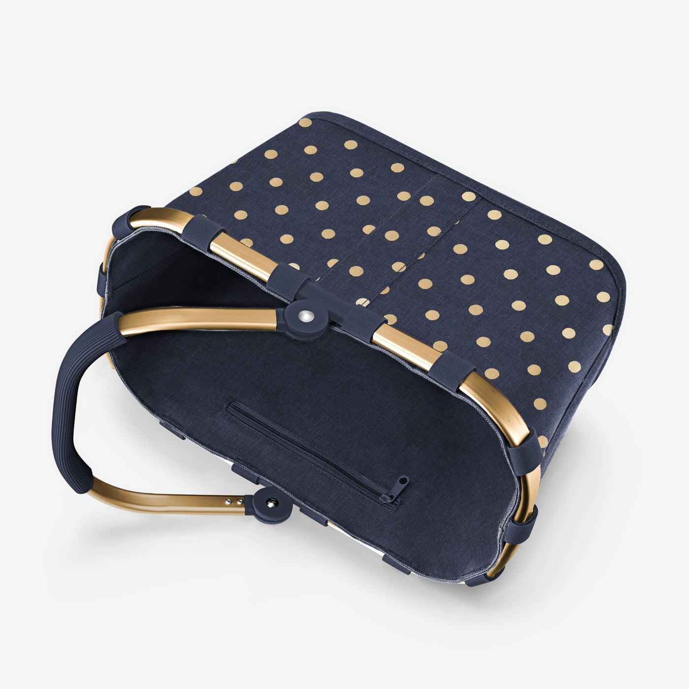 carrybag XS frame metallic dots blue