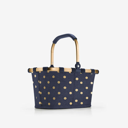 carrybag XS frame metallic dots blue