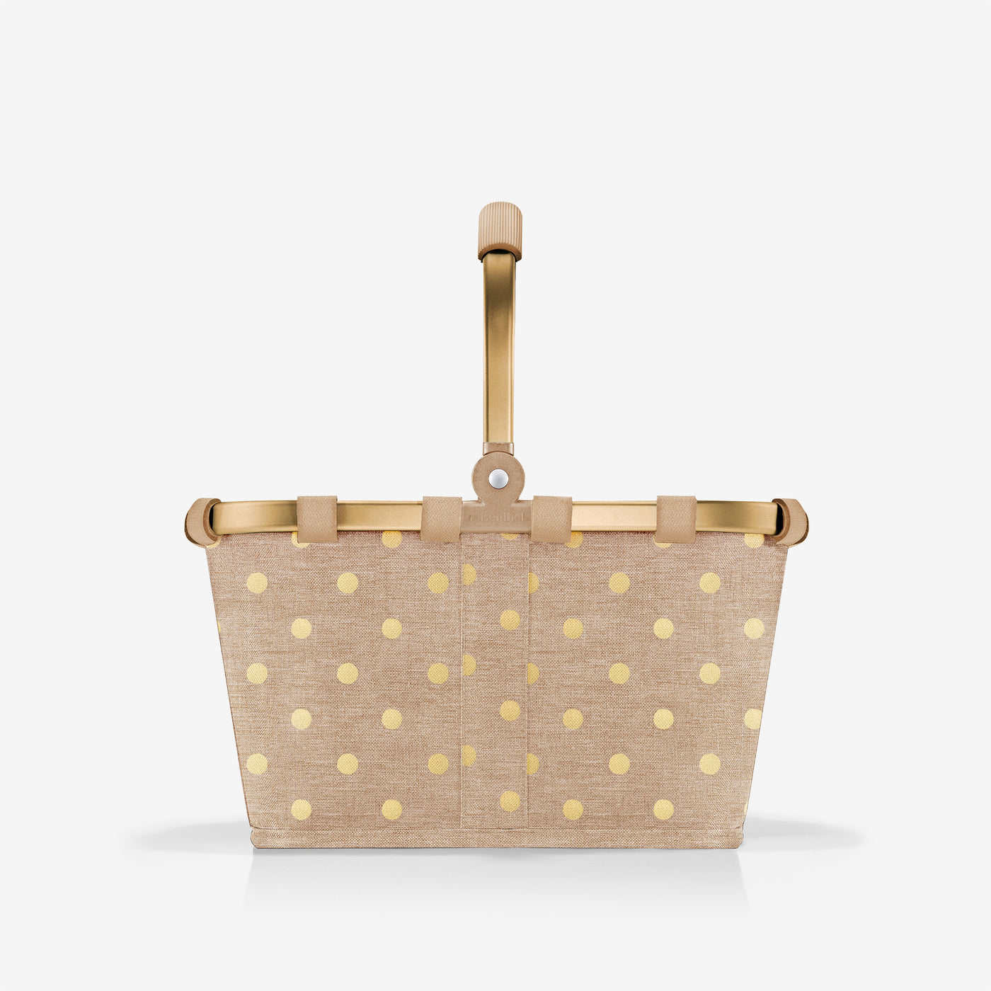 carrybag XS frame metallic dots coffee