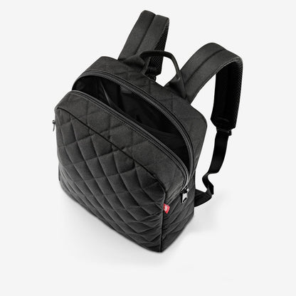 classic backpack M rhombus black