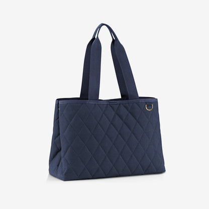 classic shopper L rhombus midnight gold