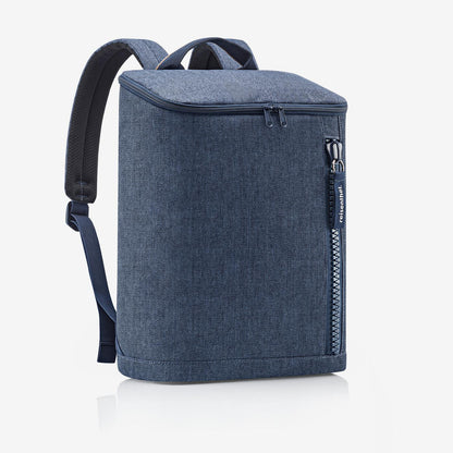 overnighter-backpack M herringbone dark blue