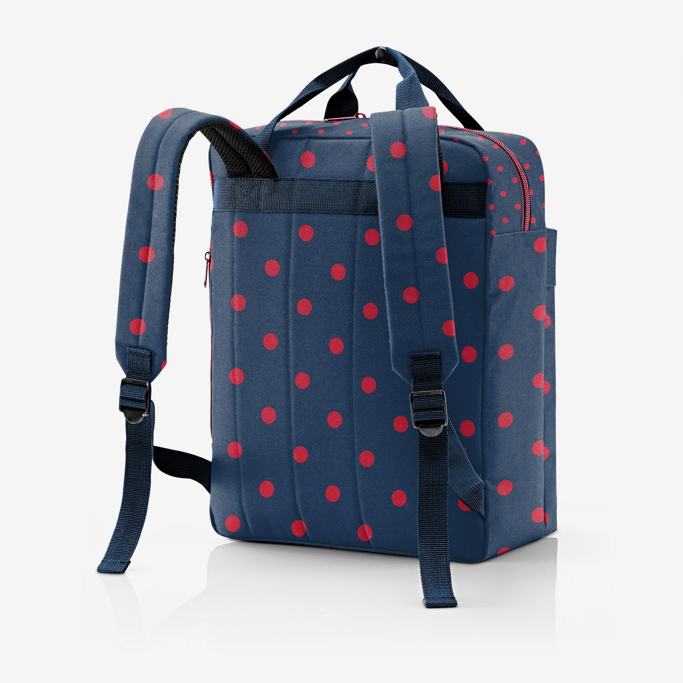 allday backpack M mixed dots red