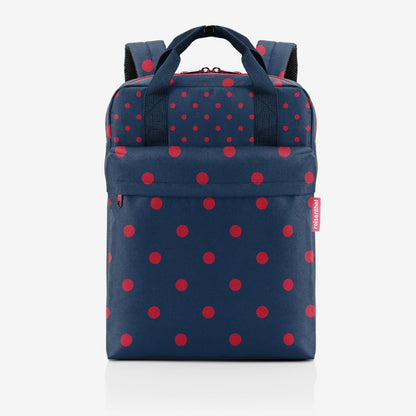 allday backpack M mixed dots red