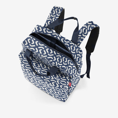 allday backpack M signature navy