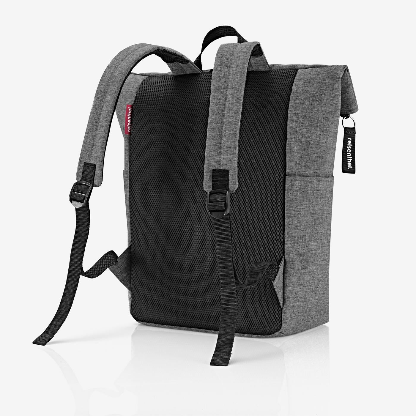 rolltop backpack twist silver