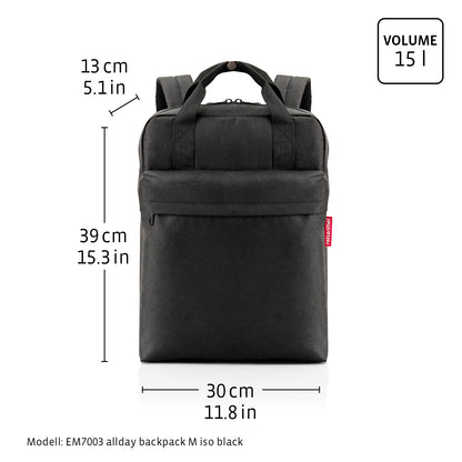 allday backpack M iso black