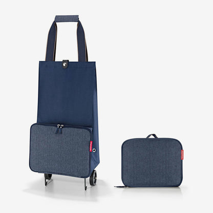 foldabletrolley herringbone dark blue