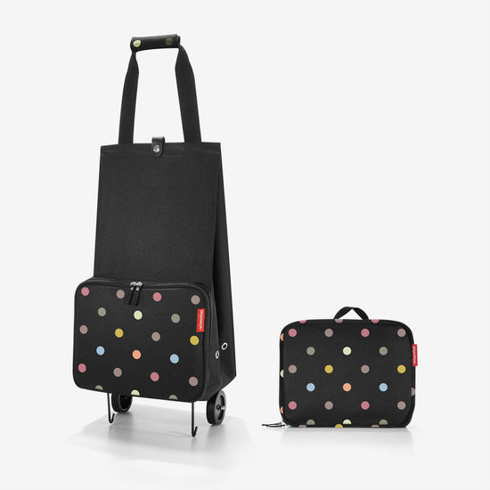 Reisenthel foldabletrolley dots (Einkaufstrolley faltbar,schwarz)