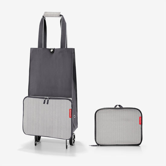 Reisenthel foldabletrolley herringbone grey (Einkaufstrolley faltbar,grau)