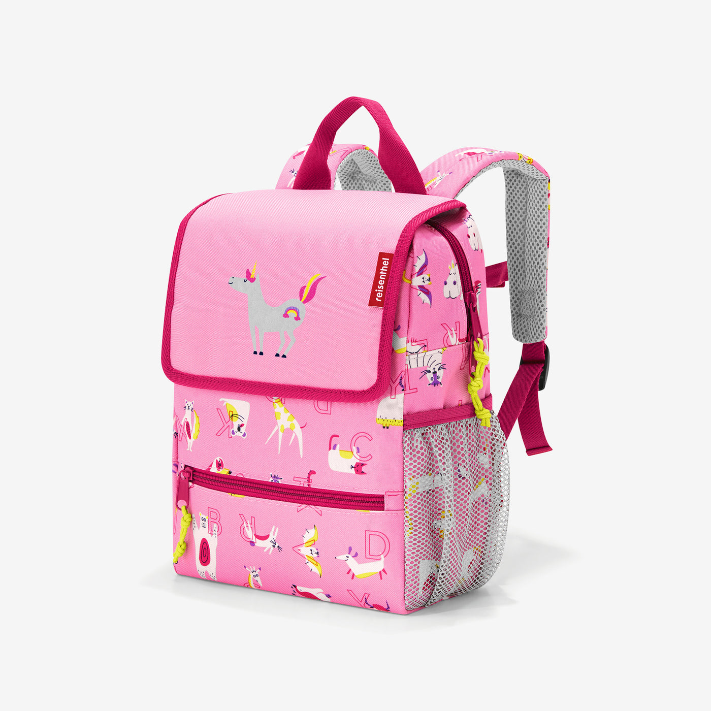 backpack kids abc friends pink