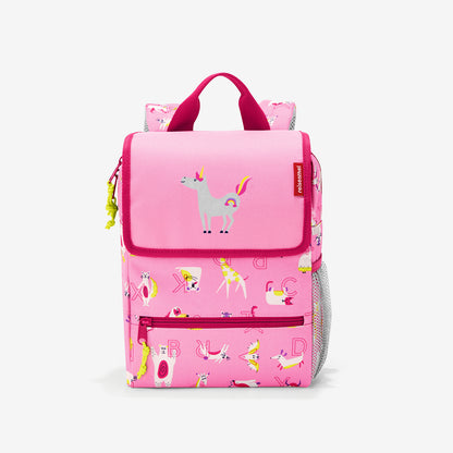 backpack kids abc friends pink