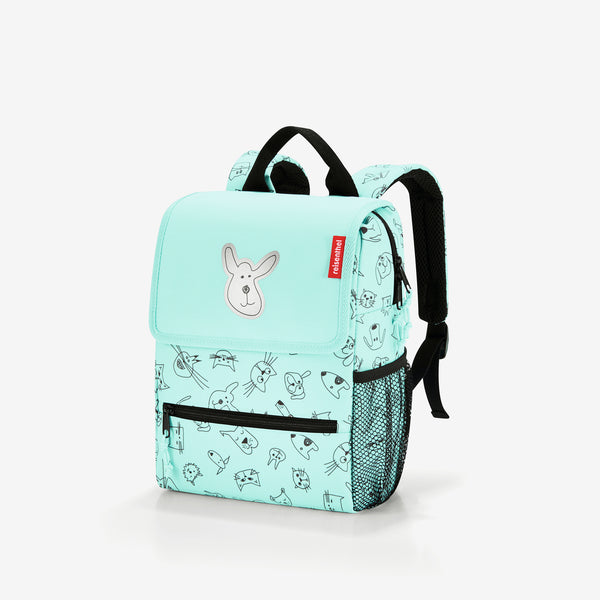 backpack kids cats and dogs mint