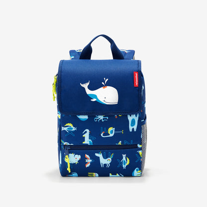 backpack kids abc friends blue