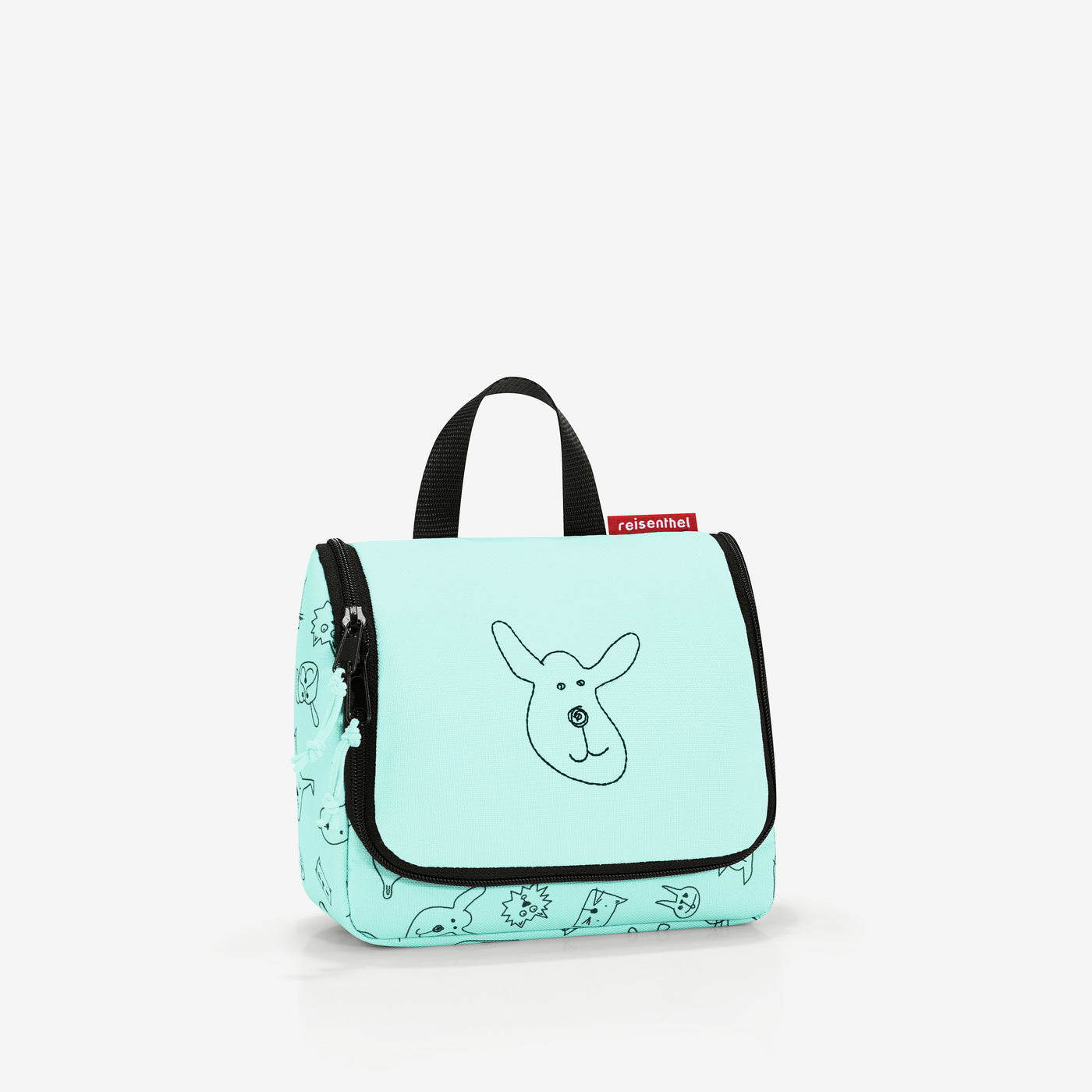 toiletbag S kids cats and dogs mint