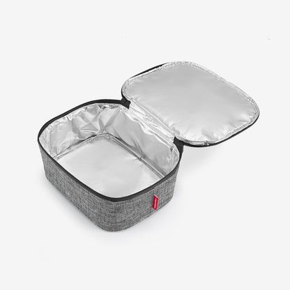 coolerbag M pocket twist silver