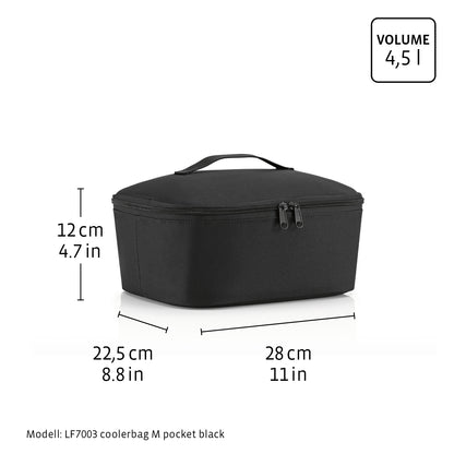 coolerbag M pocket twist silver