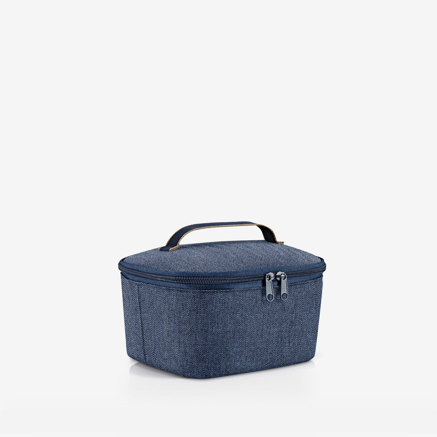 coolerbag S pocket herringbone dark blue