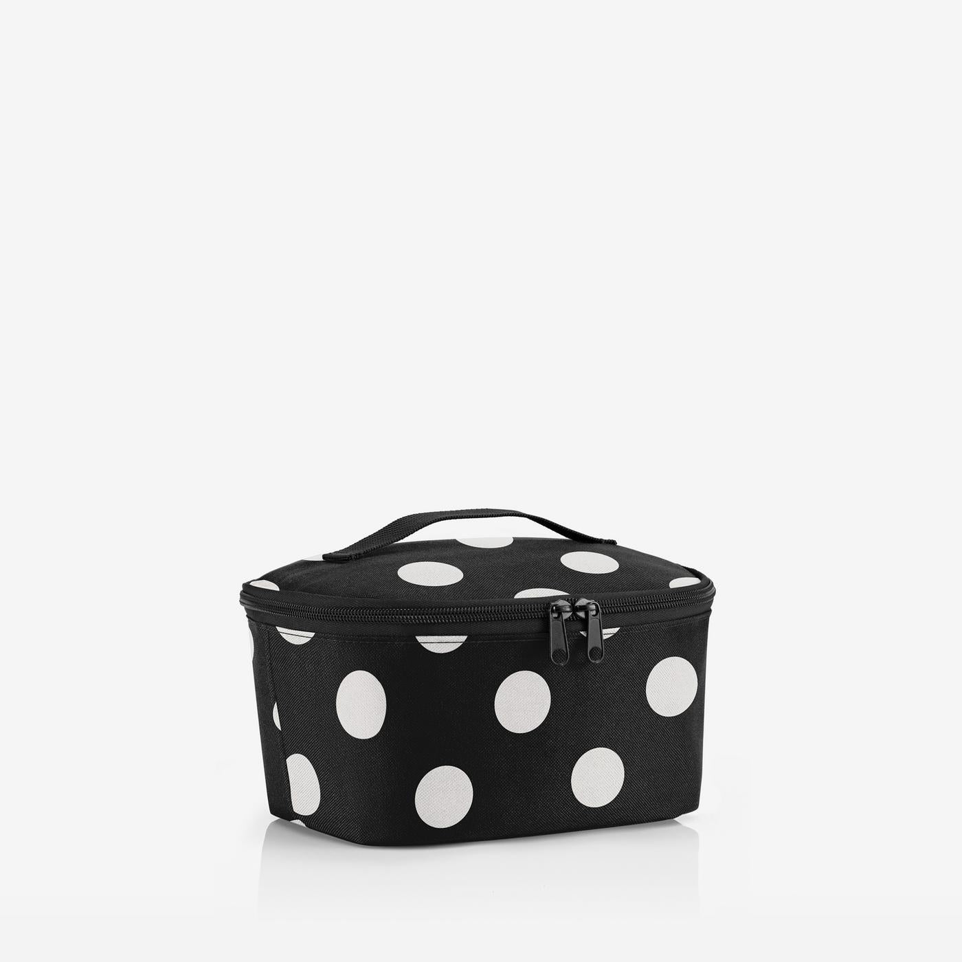 coolerbag S pocket dots white