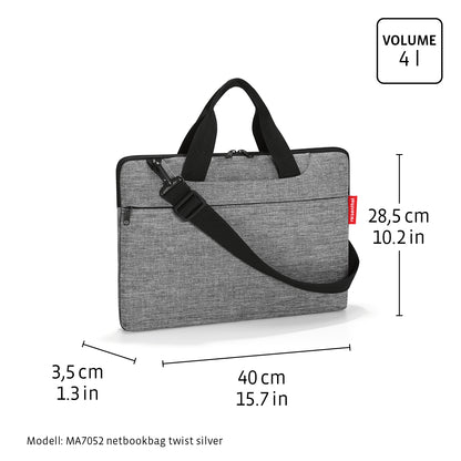 netbookbag twist silver