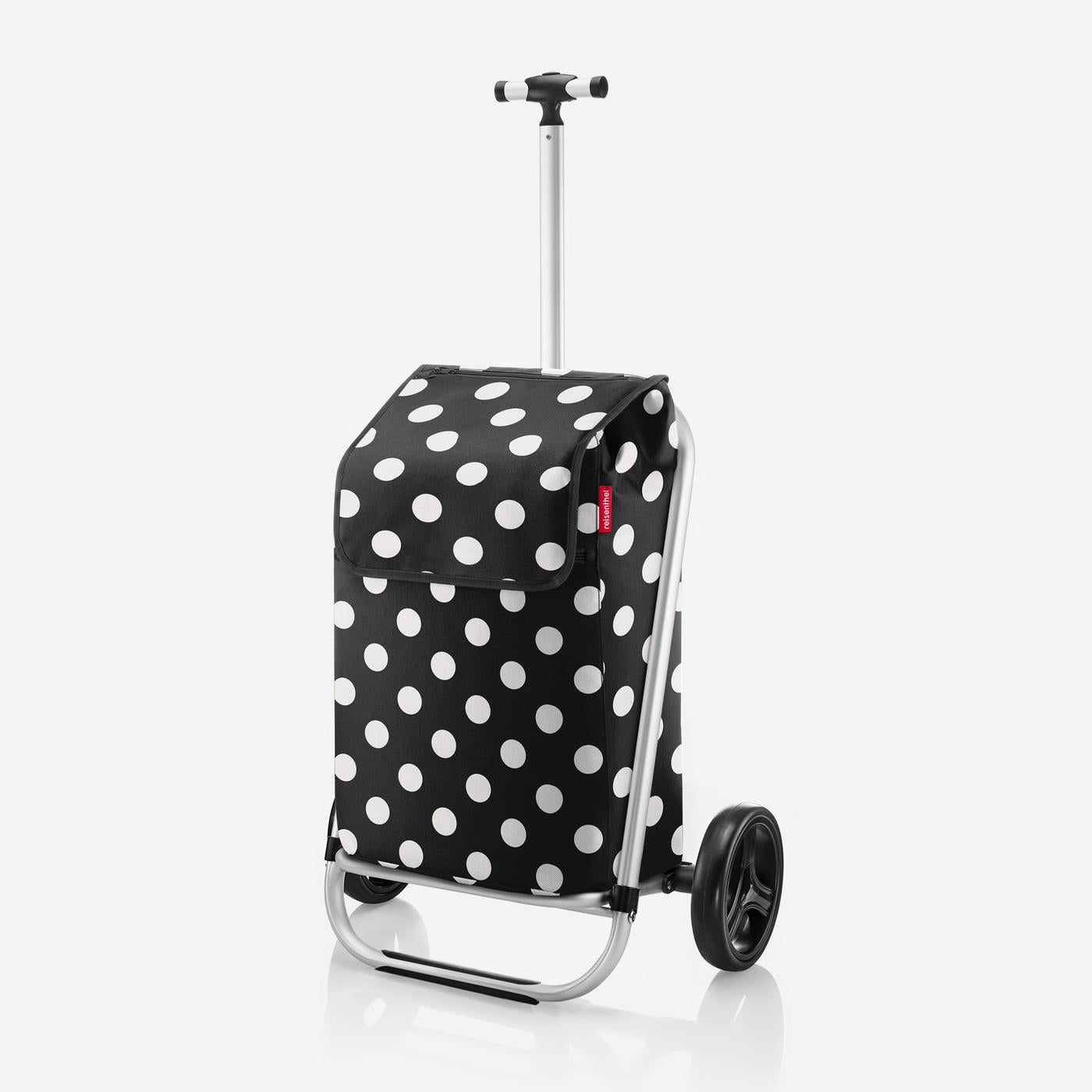 shopping trolley dots white