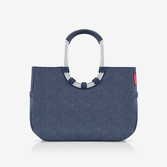 Reisenthel loopshopper L herringbone dark blue (Einkaufstasche,dunkelblau)