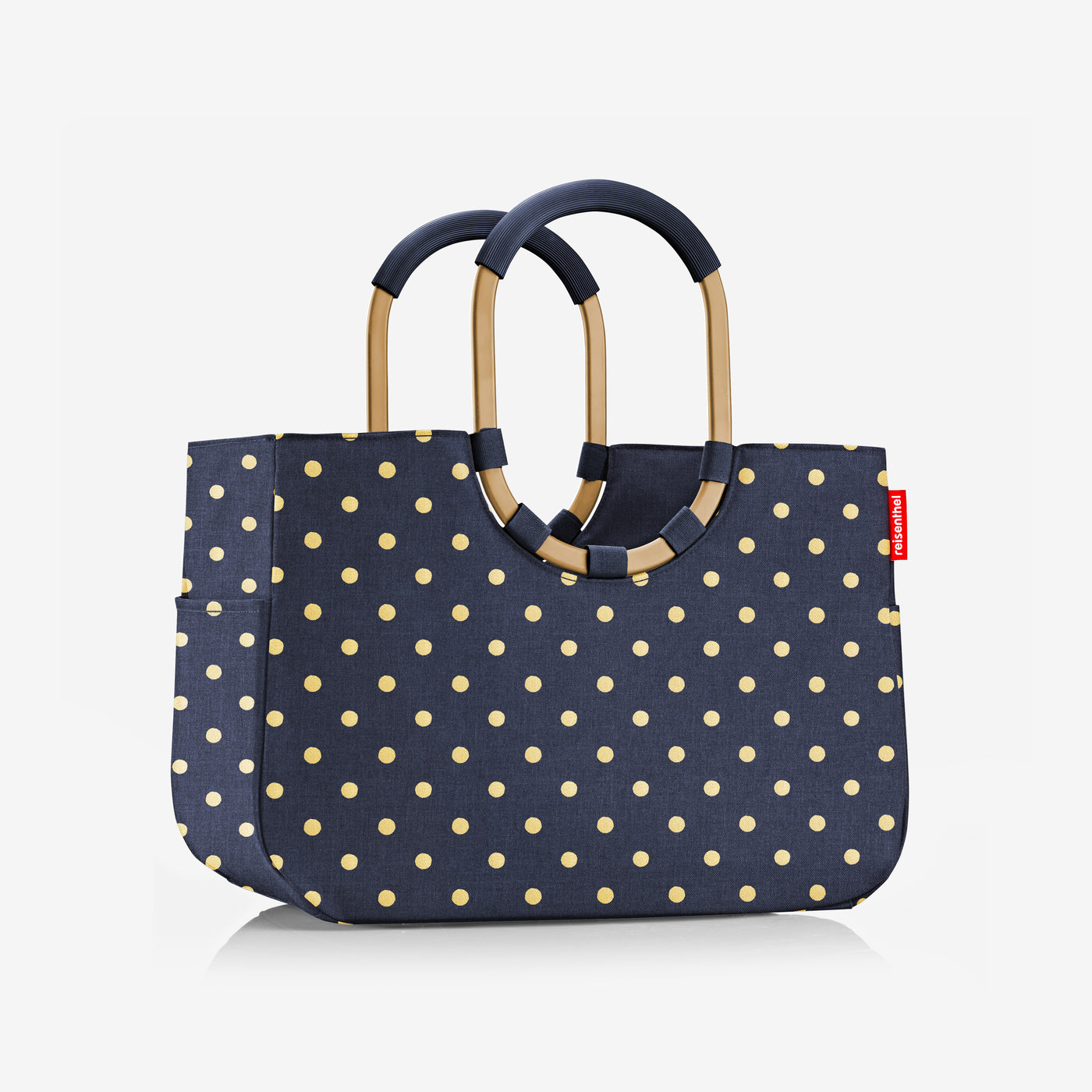 loopshopper L frame metallic dots blue