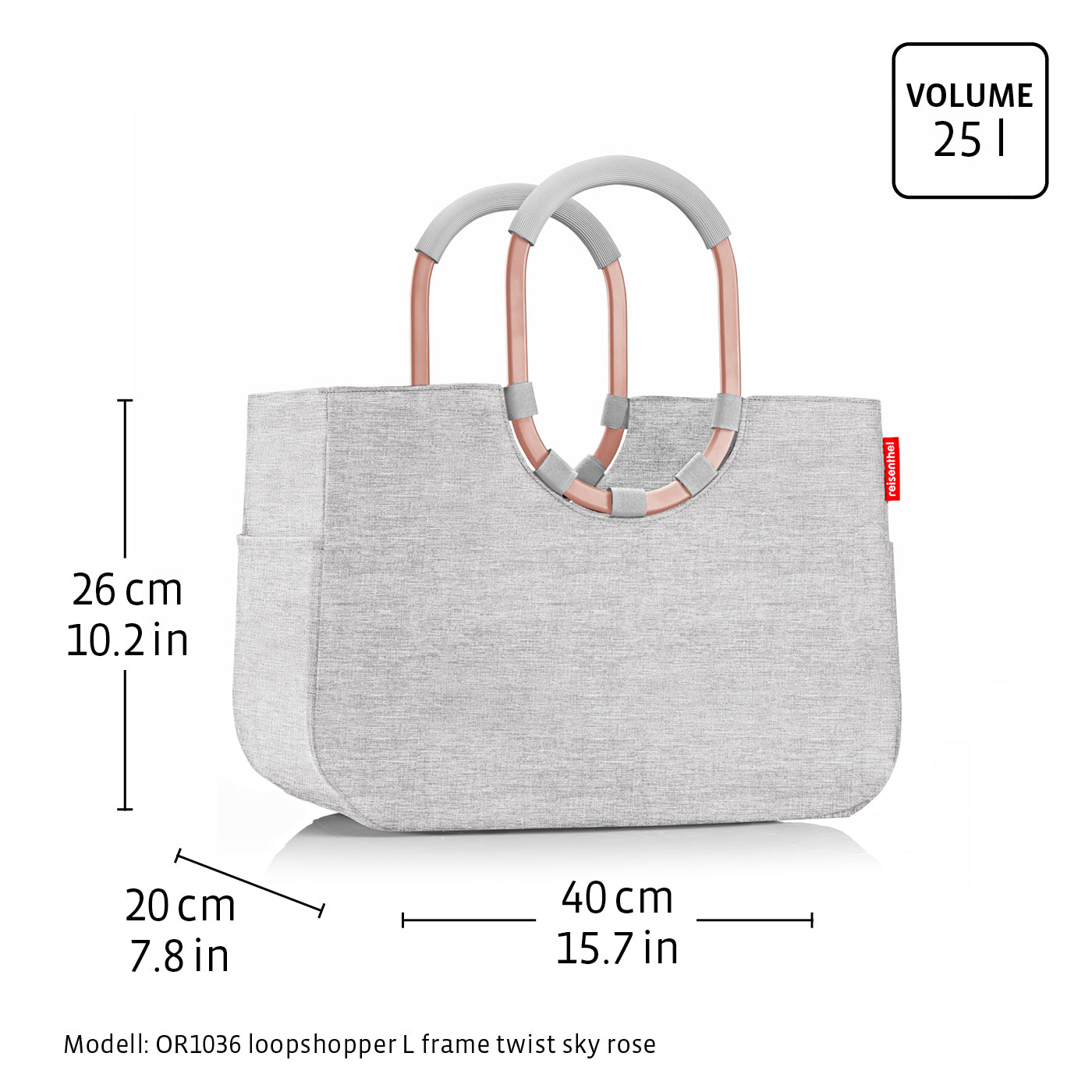 loopshopper L herringbone grey