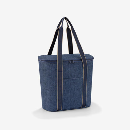 thermoshopper herringbone dark blue