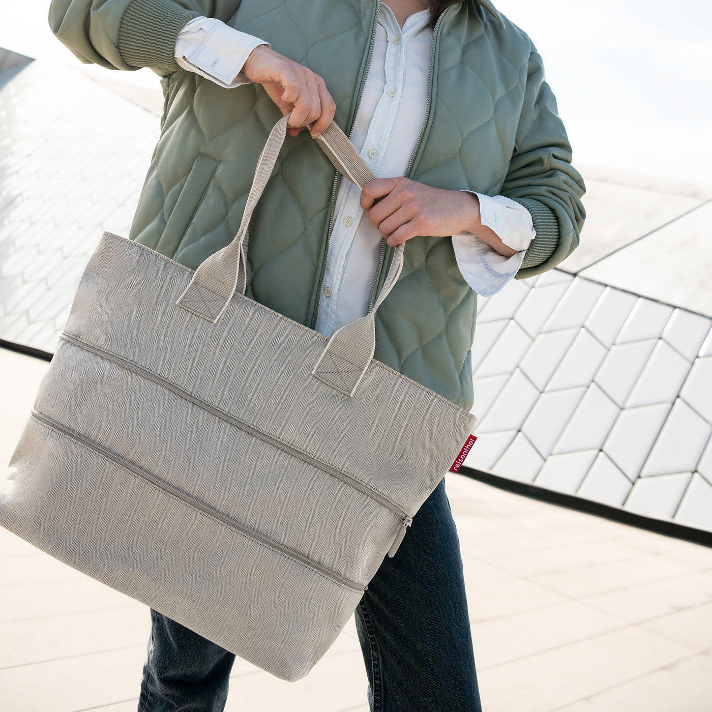 shopper e1 herringbone sand