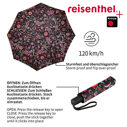 umbrella pocket duomatic paisley black