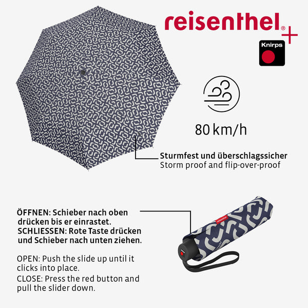 umbrella pocket classic signature navy