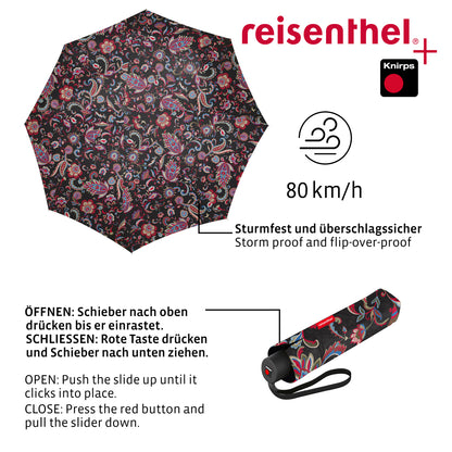 umbrella pocket classic paisley black