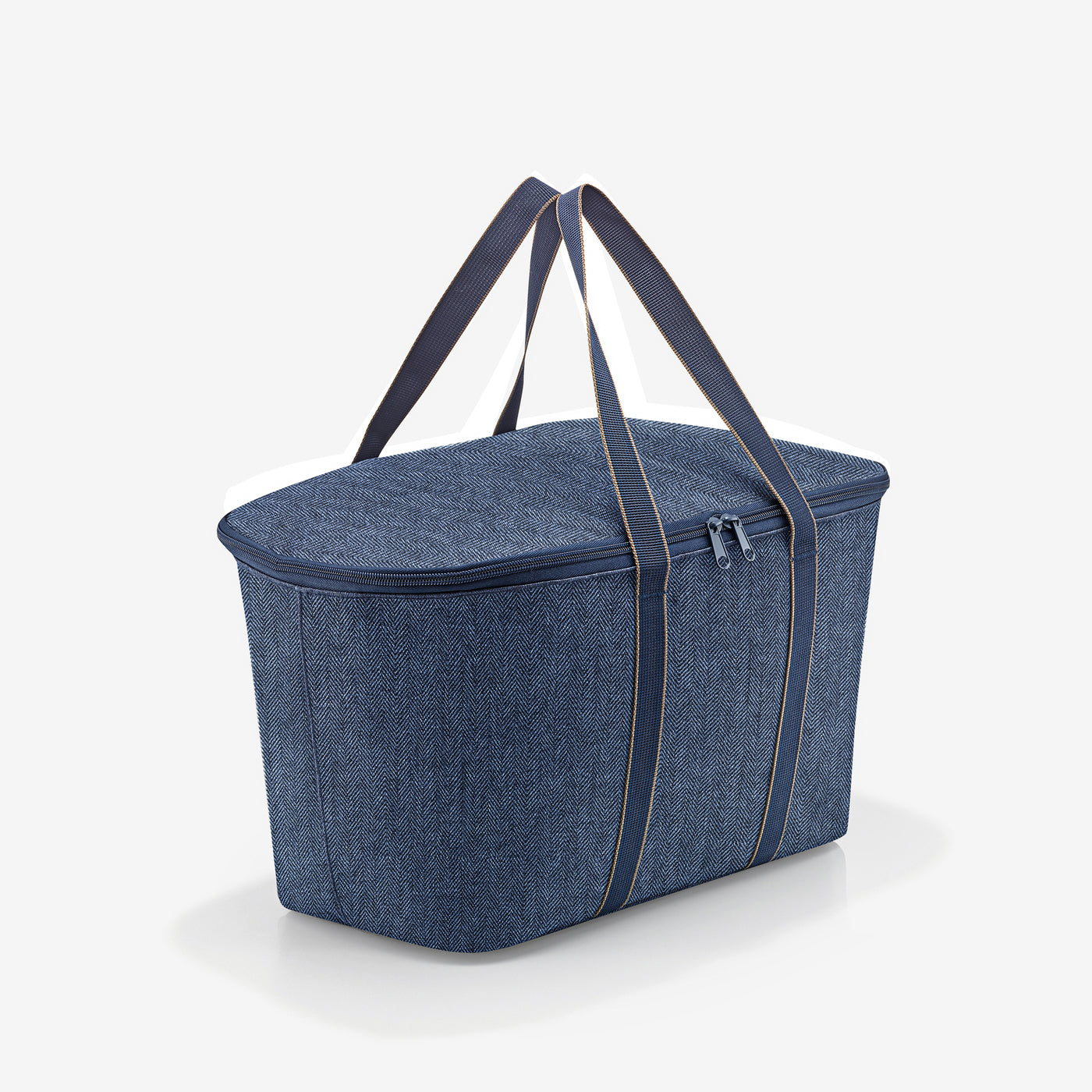 coolerbag herringbone dark blue