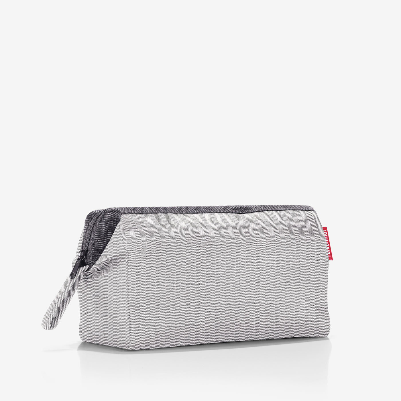 travelcosmetic herringbone grey