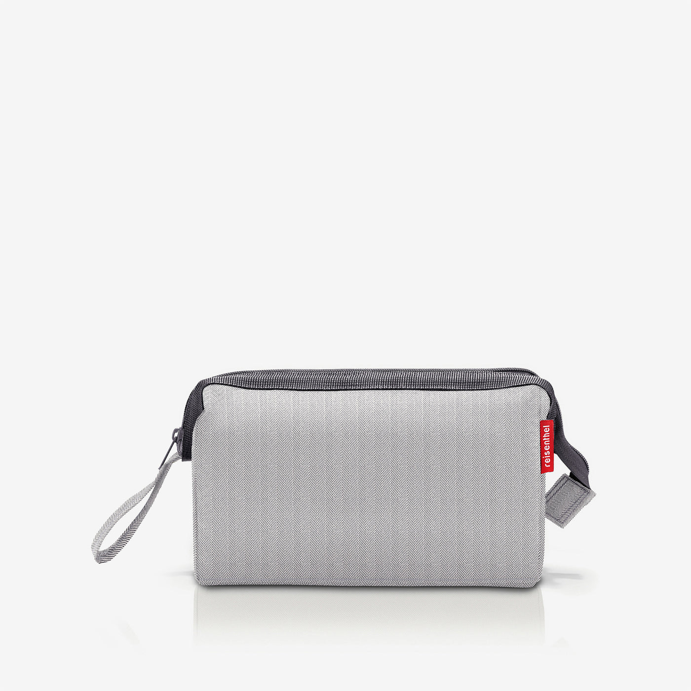 travelcosmetic herringbone grey